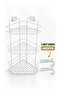 Lifetime Stainless Adhesive Bathroom Shelf, Bathroom Organizer, Bathroom Organizer, Shampoo Shelf