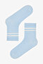 5 Pairs of Cotton Thin Striped Tennis Socks - 4