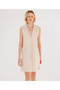 Jacket Collar Sleeveless Short Vest Dress - 2