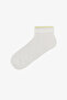 3 Pairs of Nose Stitch-Free Cotton Self-Heated Ankle Detailed Booties Socks - 4