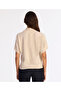 Wool Cashmere Wide Stand Collar Short Sleeve Sweater - 5