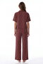 Brown Polka Dots Shirt Pants Pajama Set - 3