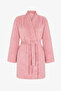 Pink Countryside Fluffy Long Sleeve Dressing Gown - 6