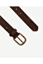 Leather Belt with Print Detail - 2