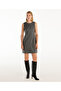 Cuffed Crew Neck Sleeveless Short Dress - 2