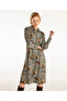 Long Sleeve Zippered Dress with Pens - 3