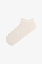 White Lilac Tiny Bloom Crispy Floral Patterned 5 Pairs of Booties Socks - 6