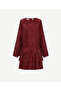 Plain Crew Neck Long Sleeve Dress - 6