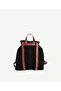 Suede Leather Backpack with Flap Detail - 3