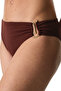 Brown Jasmine Side Mid-Waist Bikini Bottom - 3