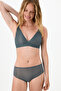 Traceless Gray Zerogram Decolette Padded Bra