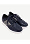 Leather Sneakers with Straw Detail - 3