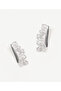 Minimal Earrings with Flower Detail - 2