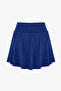 Navy Blue Shorts with Skirt - 6