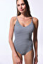 Marbel Striped Removable Covered Swimsuit