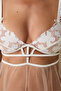 Off-White Brode Embroidered Floral Underwire Dowry Babydoll - 3