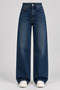 Women's High Waist Wide Leg Jean Denim Palazzo Trousers