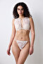 Halter Padded Eyelash Cream Bra