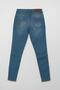 Women's High Waist Blue Skinny Jean Pants - 3