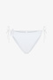 Adeline White Bikini Bottom with Floral Accessories - 4