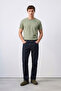Men's Regular Fit Regular Cut 100% Cotton Navy Blue Jean Trousers