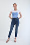 Women's Slim Fit Lycra Stretch Jean Trousers Blue - 2