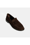 Kadın Kahve Süet Loafer - 5