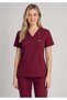 Only Top |   Burgundy Bat Sleeve New Regulation Colors Lycra Scrubs Doctor Nurse Hospital Uniform