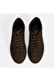 Men's Brown Lace-Up Casual Nubuck Leather Shoes - 7