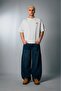 Blue Wide Leg Oversize Baggy Jean Men's Trousers - 3