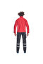 Men's Chitra Red Softshell Fleece Jacket with Zipper Pockets and Internal Membrane D Mock Neck Water Resistant - 5