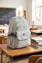 My Polo 8730 Crinkle Schoolbag Backpack Daily Trip Sports Travel Vacation Multi-Compartment Laptop Compartment
