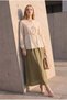 Oslo Fabric Ribbon Detailed Gathered Jacket Skirt Women's Set