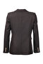 Women's Minimalist Double Row Long Sleeve Jacket - Stylish and Modern - 8