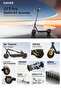 GT3 Pro 1000 Watt 60 Km Menzil Elektrikli Scooter Siyah - 2