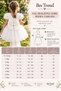 GIRL'S DRESS BALLOON SHORT SLEEVE DETAIL TAIL BOW PARTY BIRTHDAY COTTON DRESS - 3
