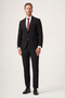Black Swallow Collar Full Lining 6 Drop Slim Fit Flexible Suit 1001265162