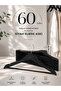 60 Pieces Wooden Look Plastic A Quality Black Clothes Hangers
