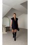 Off-Shoulder Oversize Padded Sleeveless Lined Women's Vest - 6
