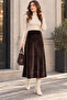 Seat Brown Tight Skirt