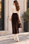 Seat Brown Tight Skirt - 3
