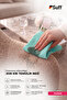 Fuchsie Microfiber Cloth for Removing Difficult Dirt, Bathroom Faucet and Fixture Polishing Cloth 40X40 cm Turquoise - 2