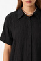 Patterned Wrinkled Fabric Shirt and Pants Set - 3