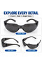 UD 71 Dark Safety Glasses (90960), UV Protection Anti-Scratch Protective Eyewear, Wraparound Dark Lens Work Glasses for Workshop, Construction, Outdoor & DIY Use - 3