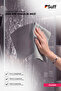 Fuchsie Microfiber Tough Dirt Cleaning Cloth Large Size Shower Cabin and Limescale Cleaning Cloth 70X50 cm Gray - 4