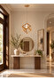 Industrial Cube Ceiling Light - Gold Metal Chandelier