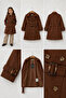 Girl's Trench Coat Brown - 6