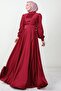 Milanda Hijab Evening Dress Claret Red