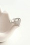 Minimal Zircon Stone Heart Model Adjustable Women's Steel Ring Does Not Tarnish, Does Not Lose Color - 2