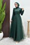Lumina Glitter Evening Dress Emerald - 3